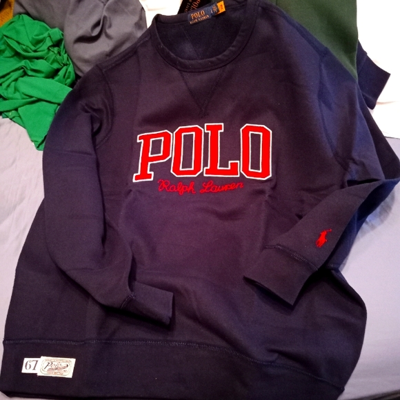 Men's polo sweat shirt